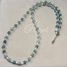 Amazonite Beaded Long Necklace 62 67cm Handmade Designer Style Jewellery Gift UK