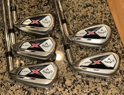 Callaway X HOT (6-9+AW) Iron Set Clubs w/ Speed Step 85 Steel Shafts (Regular)
