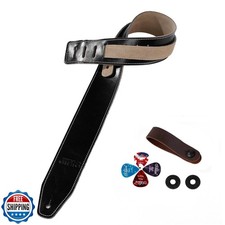 Genuine Cowhide Leather Guitar Strap Soft Durable Guitar Strap fo