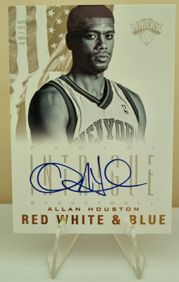 2012-13 Panini Intrigue Red White and Blue Autographs #10 Allan Houston AU 48/99