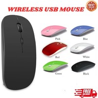 2.4GHz WIRELESS USB MOUSE SCROLL SLIM CORDLESS OPTICAL MICE FOR MAC PC LAPTOP