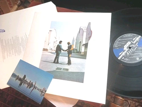 PINK FLOYD -    Wish You Were Here,     RARE ORIG 1975 UK LP + inner / postcard