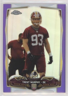 2014 Topps Chrome Retail Purple Refractor Trent Murphy #217 Rookie RC