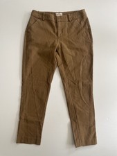 Merona Pants Women's 4 Brown Classic Fit Stretch Chino Casual Trousers Work