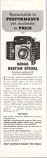 Kodak Bantam Special Vintage Print Ad 1938 Black White Camera