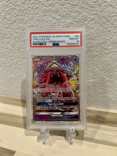 Pokemon Celebrations Classic Collection Tapu Lele GX Card 60/145 PSA 10