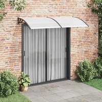 TüRvordach 200X100 Cm Schwarz Polycarbonat ÜBerdachung HaustüR Vordach
