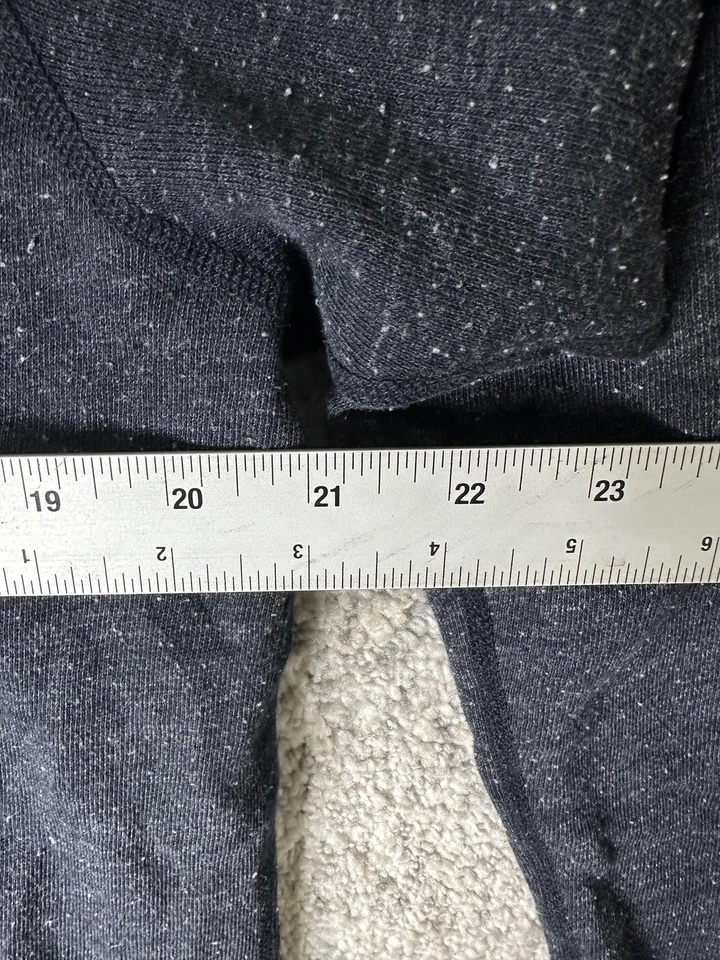 Sudadera con Capucha James Perse Para Hombre Grande Gris Oscuro Cremallera Supima Modal Hecha en EE. UU. Foto 4 de 4