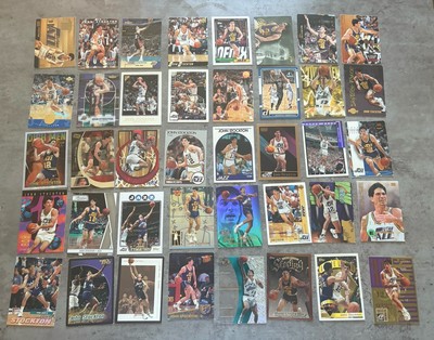 John Stockton NBA Basketball Lot Of (40) Cards Inserts HOF Vintage