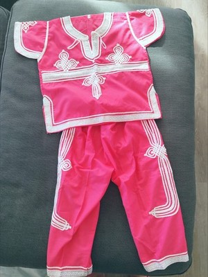 Mädchen Set 4 Jahre Nordafrikanisches Outfit mit Stickerei 