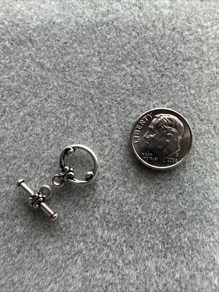 TierraCast - 20 Sets Silver Plated US Made Toggle Clasps - “Classic” - Image 3 of 3