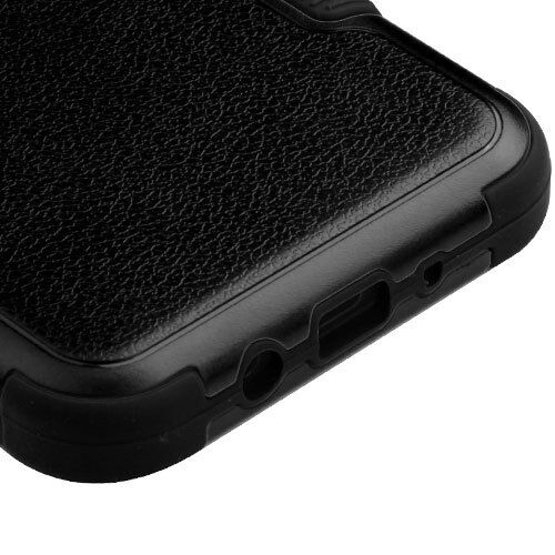 For Samsung Galaxy Halo I8520 - HYBRID HARD&SOFT RUBBER ARMOR IMPACT CASE BLACK - Picture 5 of 5