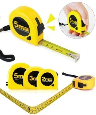 Deli Tape Measures 3m / 5m Auto Lock Retractable Pocket Tool Metric Rule