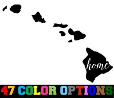 Vinyl Decal Truck Car Sticker Laptop - Home State Outline Love USA Hawaii