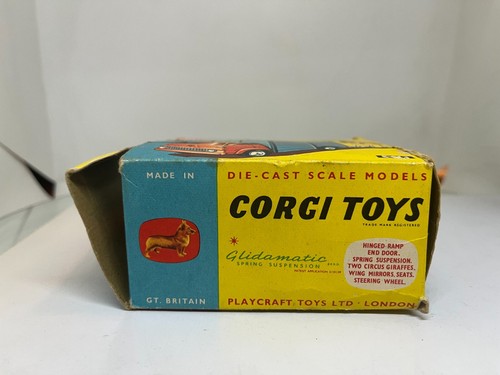 Corgi Toys 503 Chipperfield's Circus Giraffe Transporter Circa 1964-70 Boxed - Bild 6 von 22