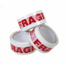 12 Rolls Fragile Tape 2" x 110 Yards 330' 2.0 Mil Printed Packaging Tapes