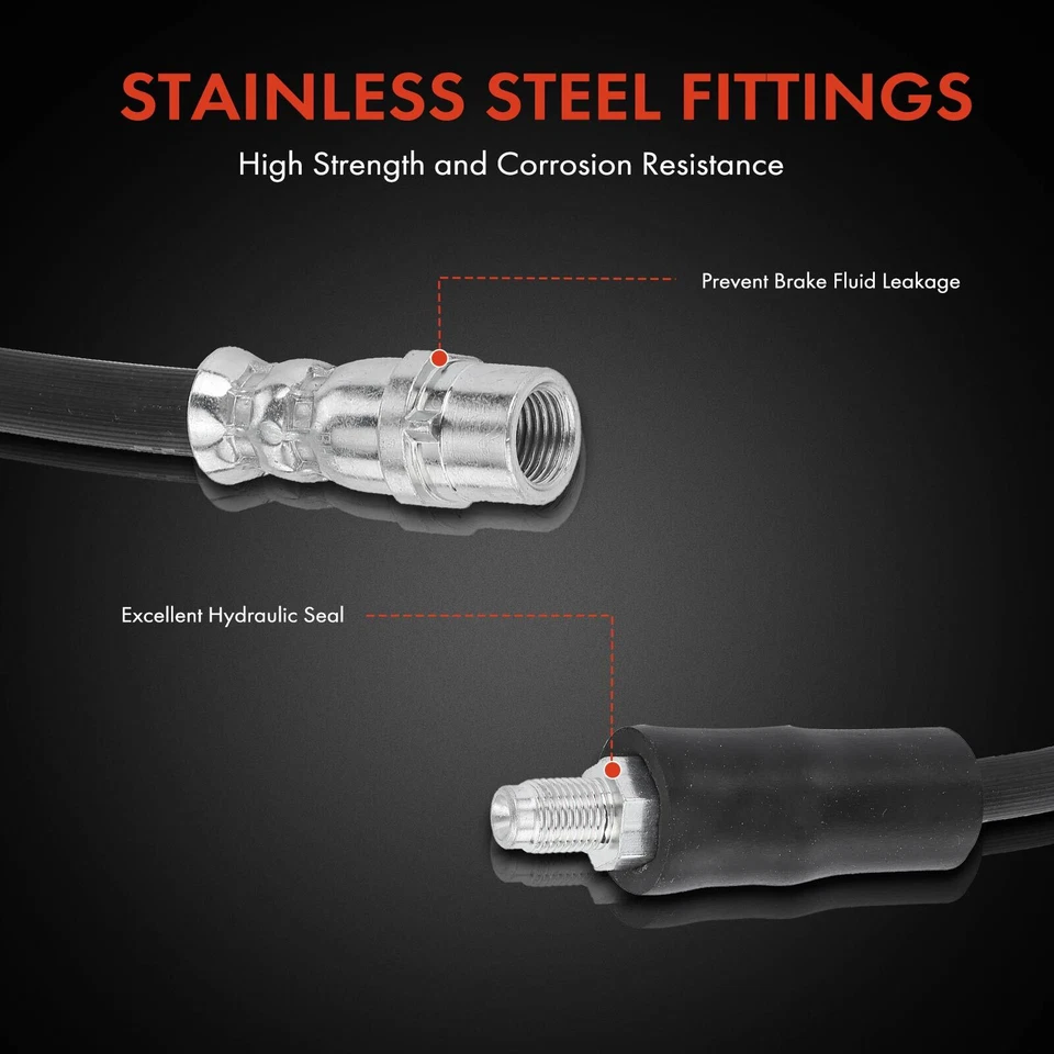 Manguera hidráulica de freno delantero o trasero para BMW 740i 740iL 750iL Mini Cooper Paceman Foto 4 de 4