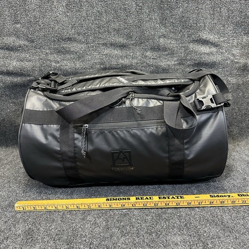 Avalanche Outdoor Supply Company Heavy Duty Black Polyester Duffle Bag Backpack - Picture 10 of 12
