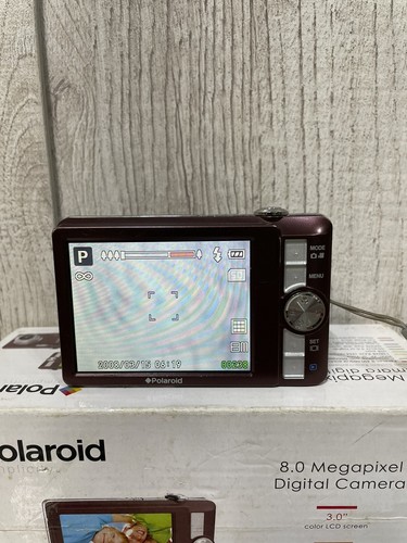 Polaroid t831 Kamera Akku & Ladegerät Handbuch mit 1GB SD-Karte **ohne Zoom** Teile - Bild 11 von 11