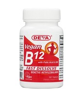 Deva Vegan B12 Fast Dissolve 90 Tablets (1 Pack) Deva Vegan B12 Fast Dissolve 90 Tablets (1 Pack)