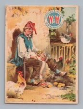 Goose Golden Egg Wheeler Wilson W W Owatonna MN Bach Pianos Victorian Trade Card