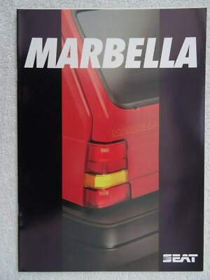 SEAT MARBELLA 900 Prospekt 1992: Spezial & CLX.14 Seiten.Farben,technisches Merkmal