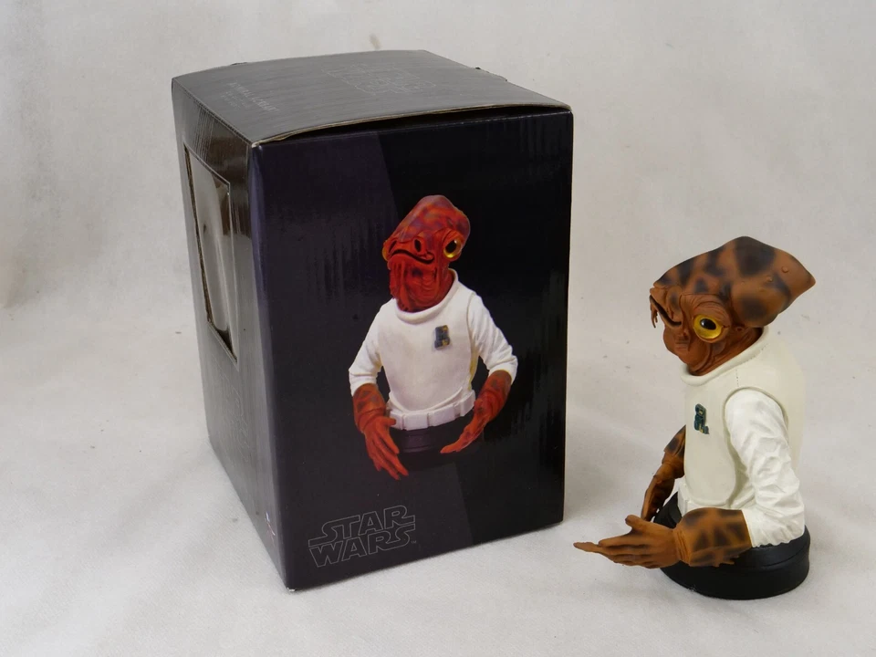 Gentle Giant N.10458 Admiral Ackbar Mini Busto 16 CM Edizione Limitata Da 2008 - Immagine 4 di 4