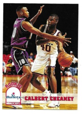 CALBERT CHEANEY 1993-94 HOOPS ROOKIE CARD NEAR MINT+ CONDITION