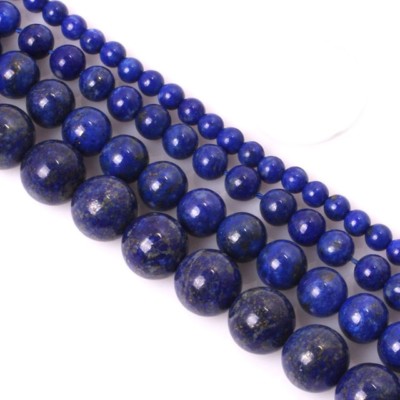 Lapislazuli Perlen Edelstein 4/6/810 mm Lapis Lazuli Schmucksteine Größe Wählen