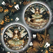 2022 Fiji Earth 1 oz Silver Tooth Fairy Glow Effect with Quadrum & COA