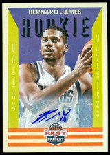2012-13 Panini Past and Present Signatures #225 Bernard James Auto RC - NM-MT