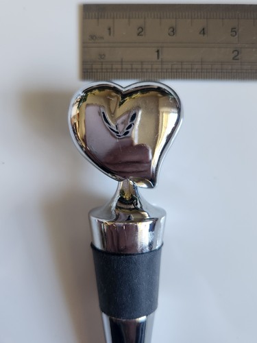 TAPÓN DE BOTELLA DE VINO DE ACERO INOXIDABLE - DISEÑO DE CORAZÓN HINCHADO - Imagen 8 de 8