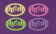 MOM  4 word die cuts scrapbook cards