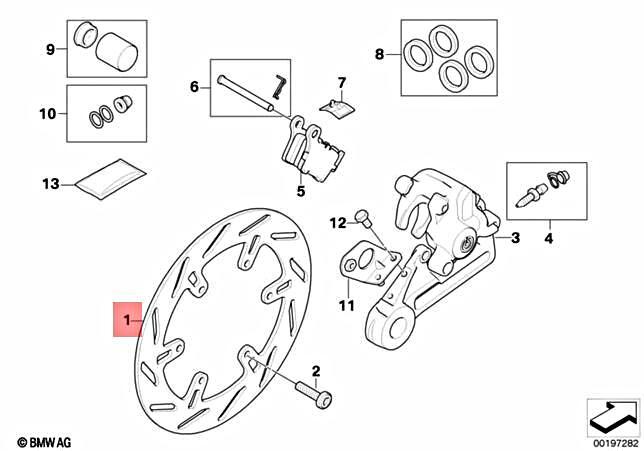Genuine BMW K16 G 450 X 0145 Brake disk 34217711338 | eBay 
