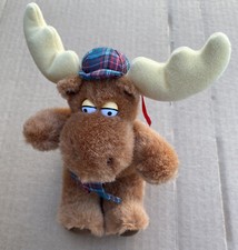 Dakin Moose Plush with Hunting Cap And Scarf 7"