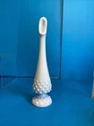 Fenton Hobnail milk glass swung bud vase  - 9.75 inches D