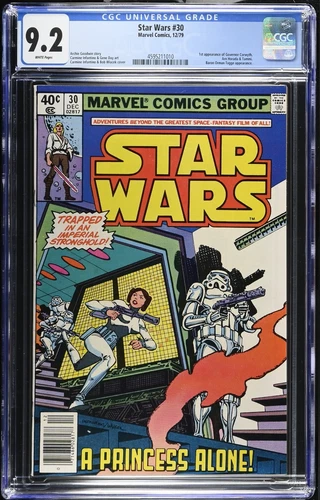 Star Wars 30 CGC 9.6 WPGS NEWSSTAND V1 MARVEL 1979! 1ST GOVERNOR CORWYTH! 42 68!