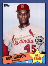 2020 Topps Series 2 BOB GIBSON 1985 All-Star BLUE Parallel Cardinals #85AS-26