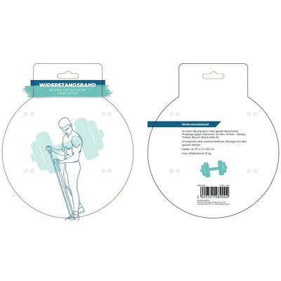 6x Widerstandsband Griffe Bänder Sport Fitness Klimmzüge Resistance Thera Latex