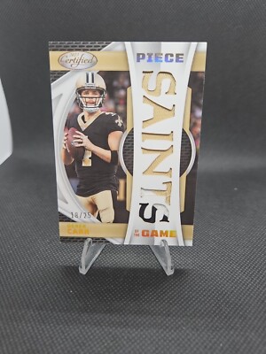 DEREK CARR 2023 CERTIFIED PIECE OF THE GAME PATCH  SAINTS 18/25