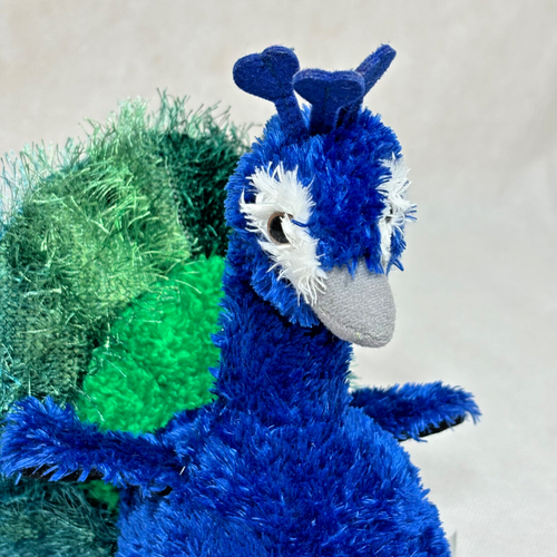 Aurora World Peacock Bird Plush Stuffed Animal - Picture 6 of 24