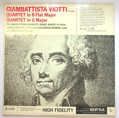 EBOND Viotti, The Baker String Quartet Quartet In B Flat Vinyl V127055