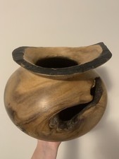 RARE As New Koskela Unique Burl Wood Pot Vase Ornament RRP$650