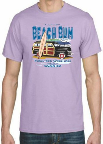 Adult DryBlend® T-Shirt - ( BEACH BUM- HOT ROD / WOODIE) - Picture 16 of 37