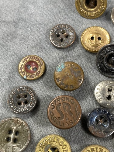 66 Old Buttons, Tailors, Makers, U.S. Army, Boy Scouts ~ Use, Collect, RePurpose - Picture 11 of 24