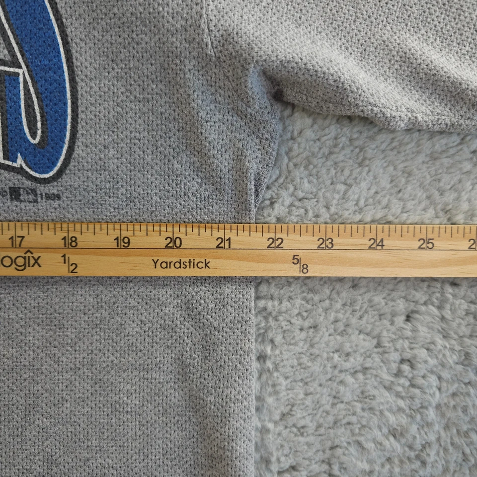 Camisa De Colección Tampa Bay Devil Rays Hombres L Gris Waffle Hank Aaron Original MLB '99 Foto 4 de 4