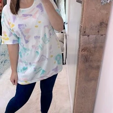 Gitano vintage paint splatter T-shirt size 18W