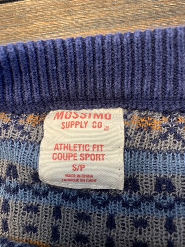 Vintage 90s MOSSIMO Sweater Mens Large Knit Striped Textured - Picture 5 of 7