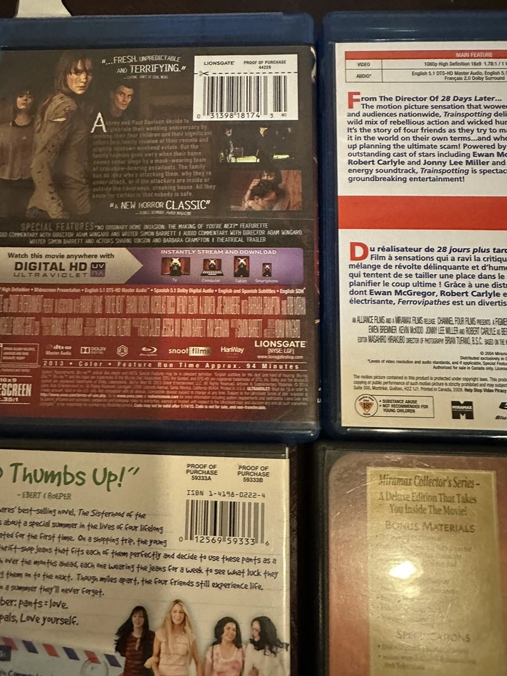 Blu-ray DVD Lot Of 9 Bundle Nip Tuck Hocus Pocus Bridesmaids Elf Chocolat etc - Image 4 of 4