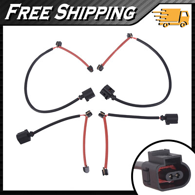 4Pcs Front Rear Brake Pad Wear Sensor Fits Audi Q7 Porsche Cayenne VW Touareg